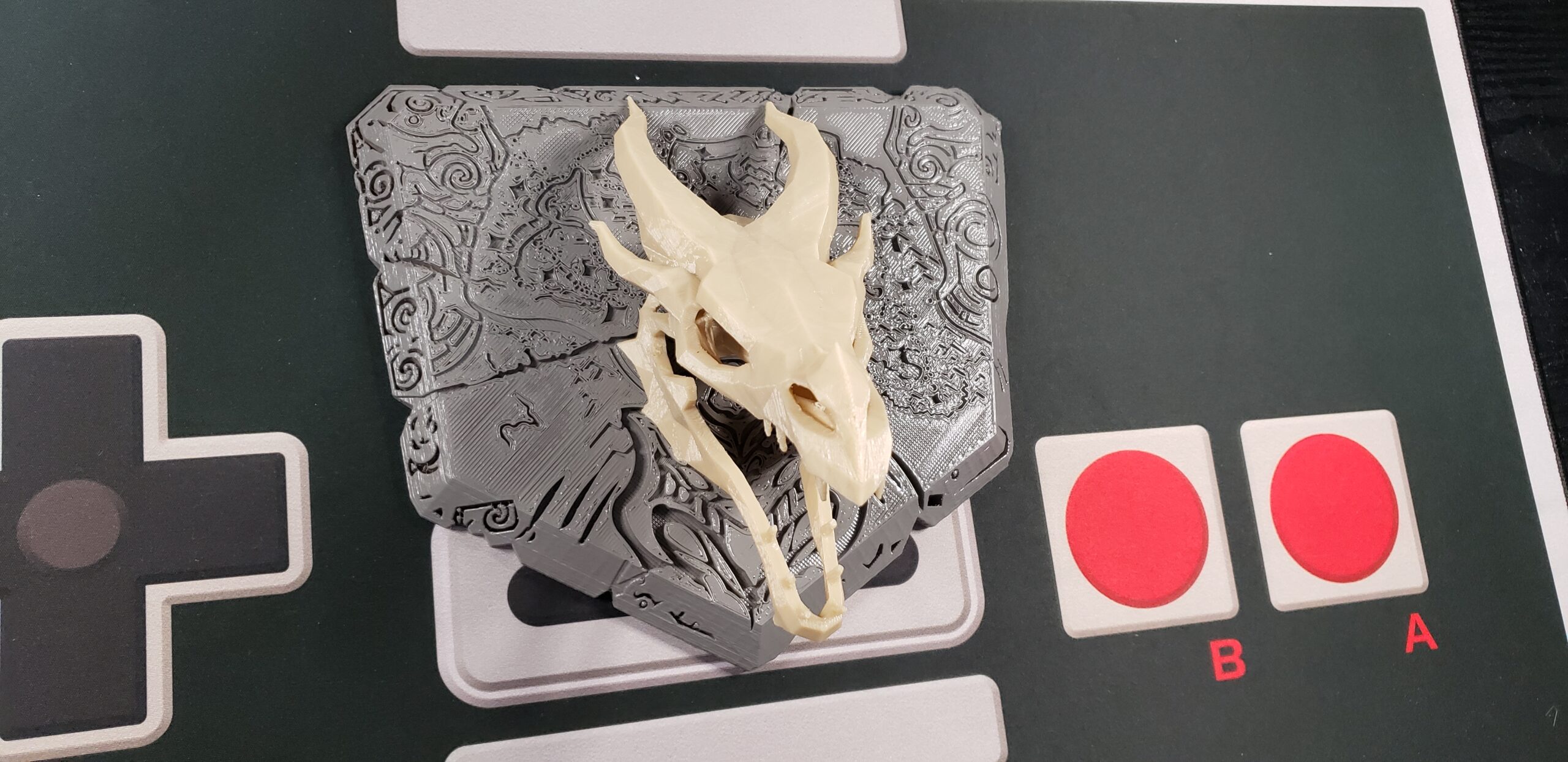 Skyrim Dragon Skull mounted on The Dragonstone